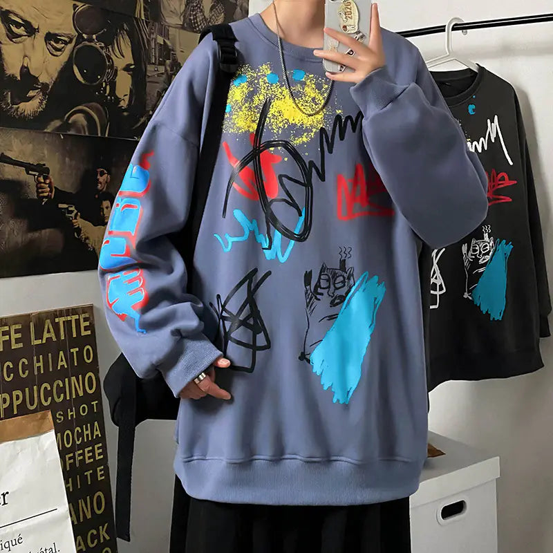 Urban Men's Oversized Autumn Sweatshirt
