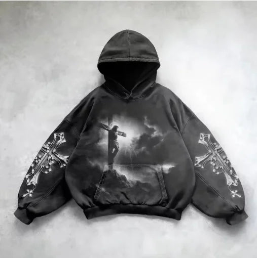 Metro Edge Y2K Hoodie Art Sweatshirt