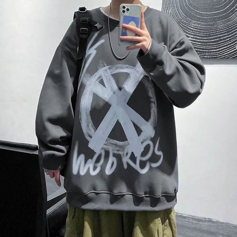 Urban Men's Oversized Autumn Sweatshirt