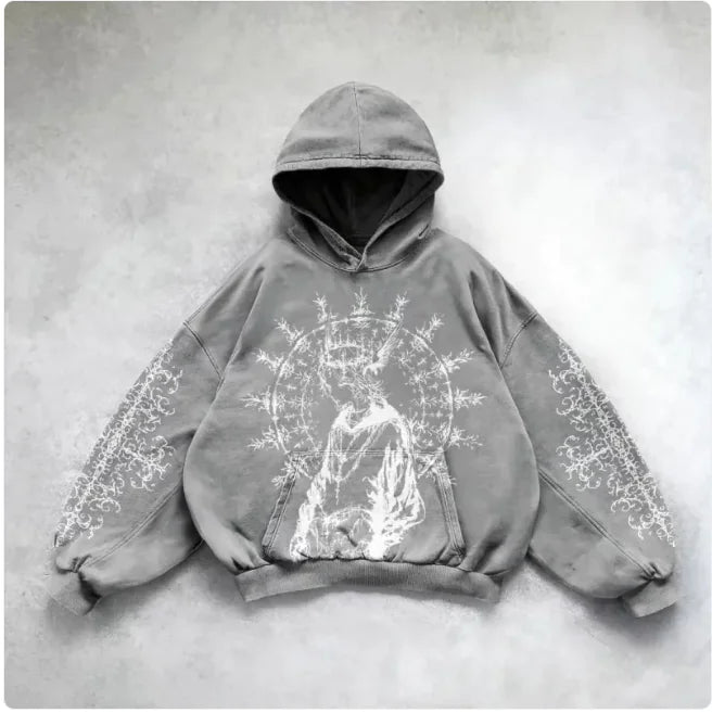 Metro Edge Y2K Hoodie Art Sweatshirt