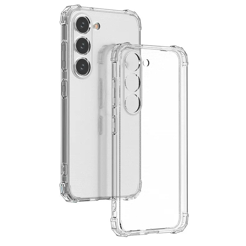 Protect Your Samsung Galaxy with our Transparent Shockproof Phone Case - Perfect Fit for S8/S9/S10/S10 PLUS/S23/S22/S21/S20 FE 5G, Thick Cover, Tempered with Halo, Fits Stand, Protects Privacy - Great Quality Guaranteed!