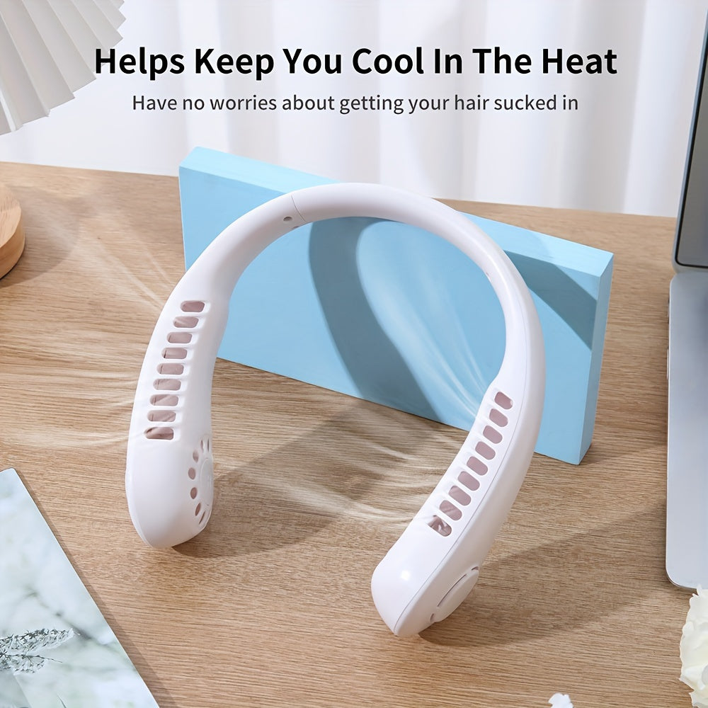 Portable Mini Hanging Neck Fan Power ventilador Bladeless Neckband Fan Air Cooler USB Rechargeable Electric Fans