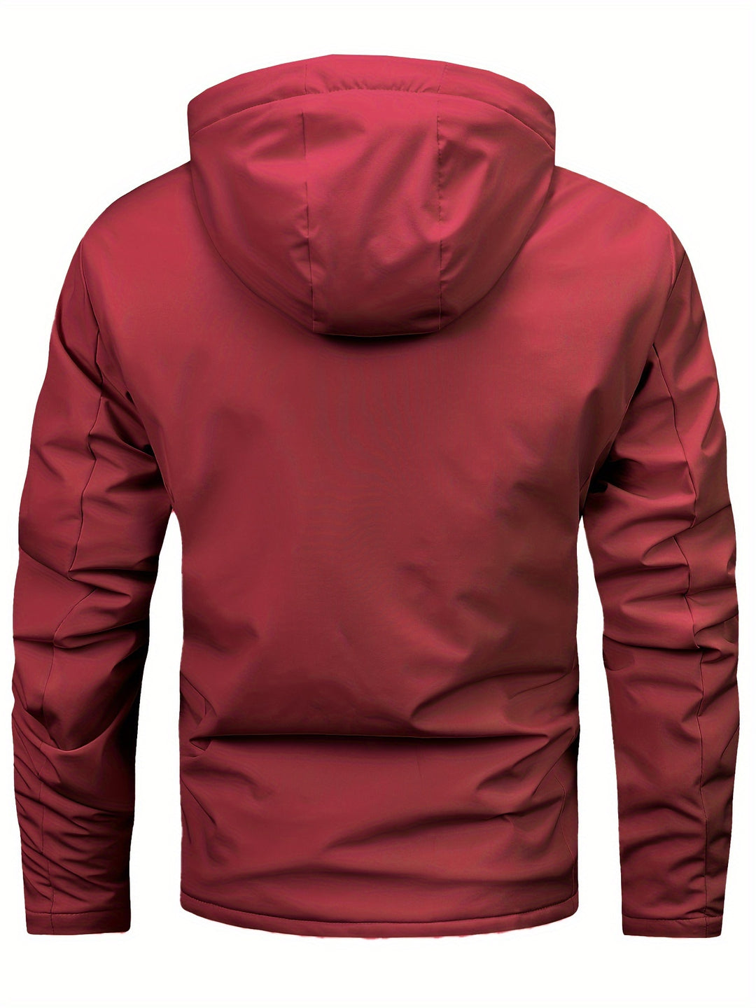 Warm Fleece Hooded Jacket, Men's Casual Winter Jacket Coat For Outdoor Activities