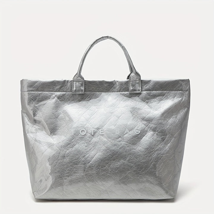 Transparent PVC & Kraft Paper Tote Bag