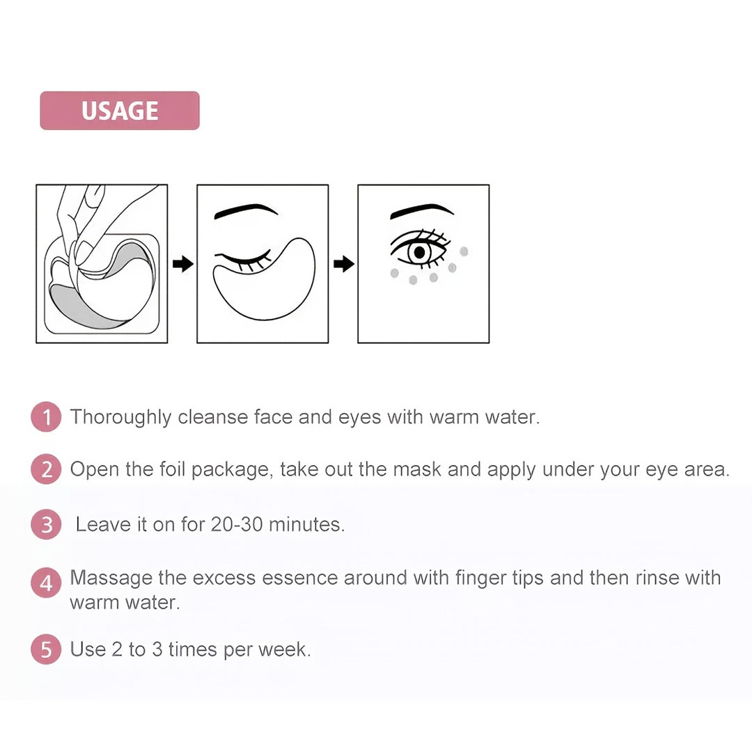 Pink Hyaluronic Eye Mask