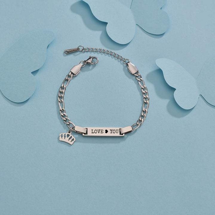 Personalized Name Titanium Steel Lettering Bracelet With Star Charm, Custom Engraved Female Male Accessories, For Mother's Day Father's Day Gift