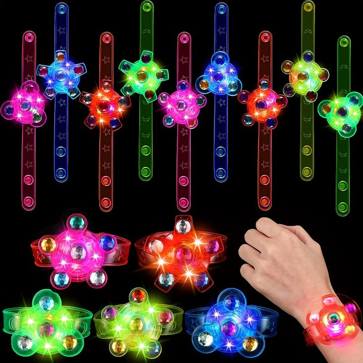 Rotary Gyro Watch Bracelet Toy – Light-Up Kids' Gift