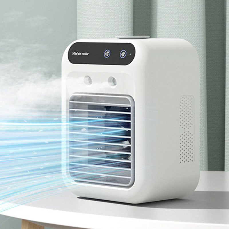 Portable Evaporative Air Cooler – USB, Dual Spray, 500ml Tank