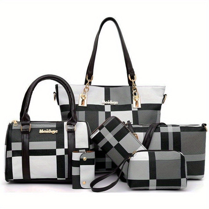 6-Piece Women's Handbag & Purse Set