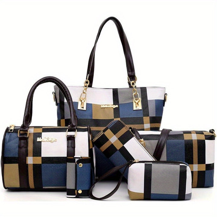 6-Piece Women's Handbag & Purse Set