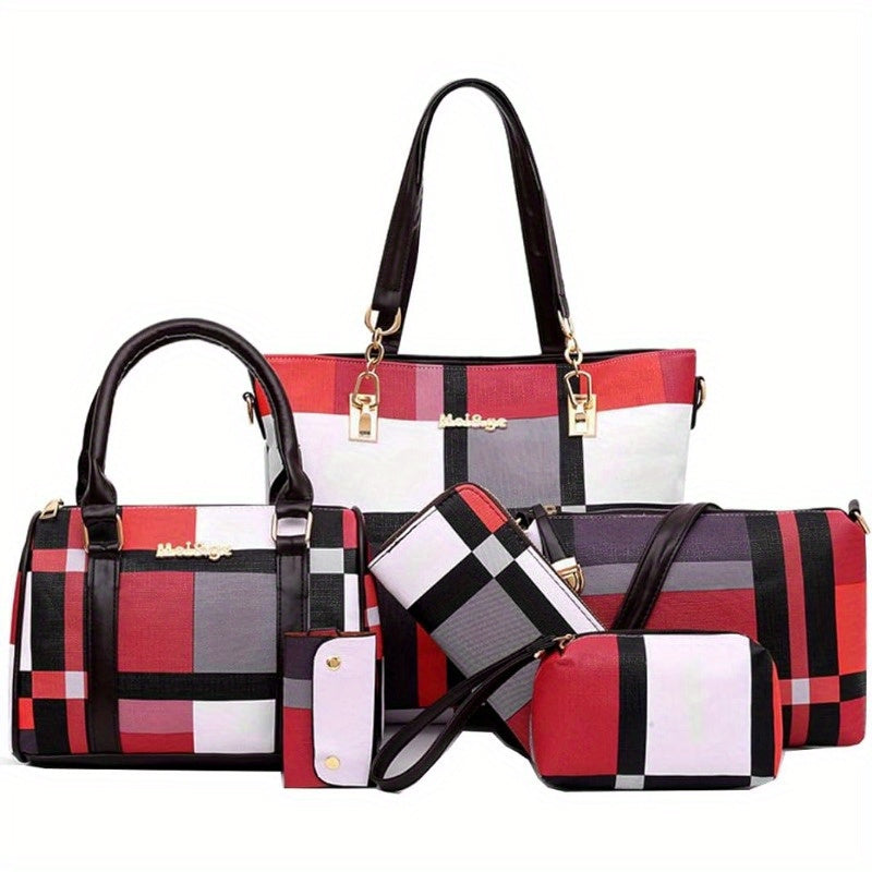 6-Piece Women's Handbag & Purse Set