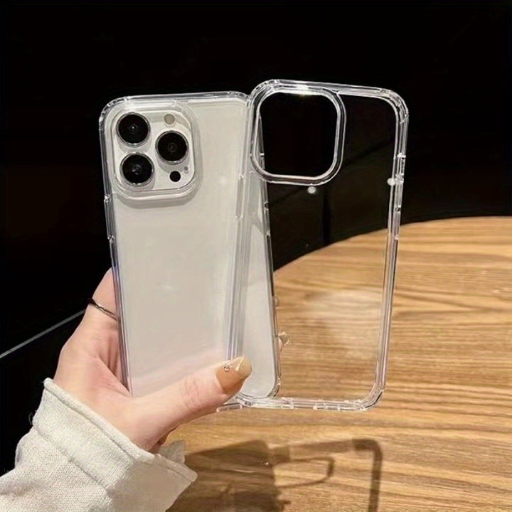 Luxury Clear Soft TPU Shockproof Case for Iphone 16 15 14 13 12 11 Pro Max 16 15 14 Plus 13 12 Mini X XS Max XR 8 7 Plus Back Cover Phone Accessories