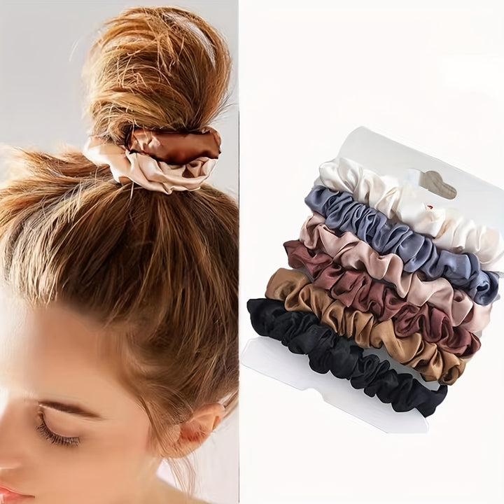 Silky Scrunchies Set – Women Hair Ties