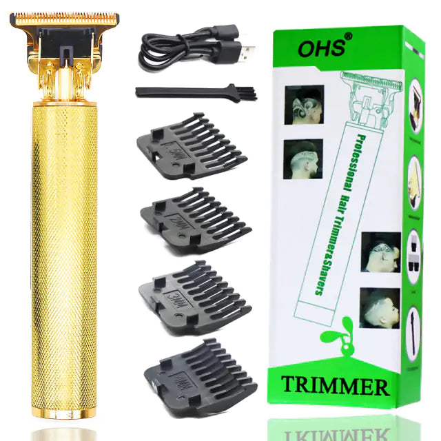 T9 USB Electric Hair Clipper: Rechargeable Trimmer for Men