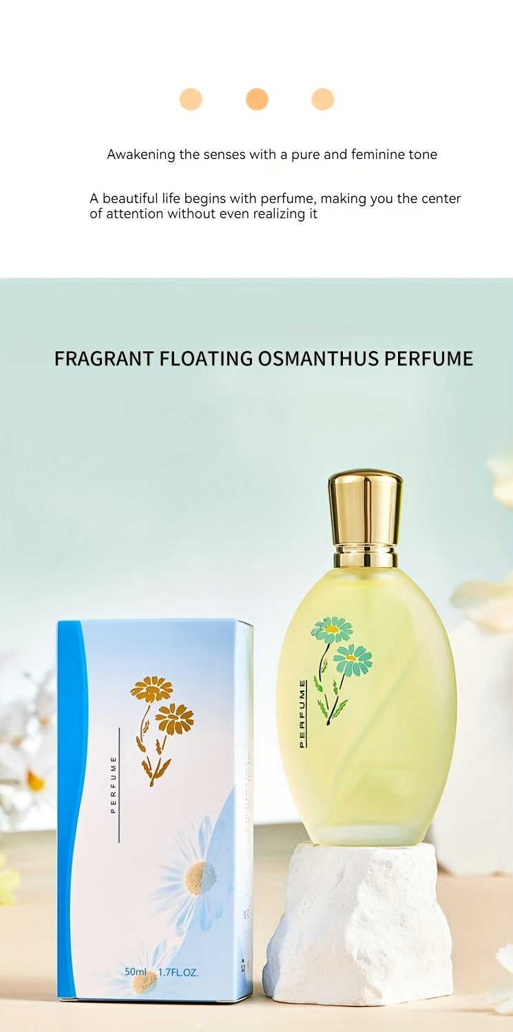 Long Lasting Eau De Toilette Spray, Refreshing Osmanthus/Rose/Jasmine/Lavender/Gardenia Fragrance For Women, Floral Perfume Ideal For Dating And Daily Life, An Ideal Gift For Her