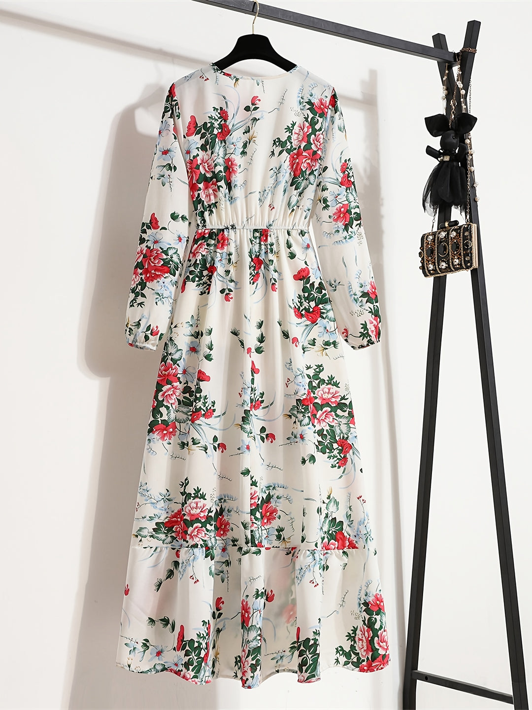 Elegant Floral A-Line Dress