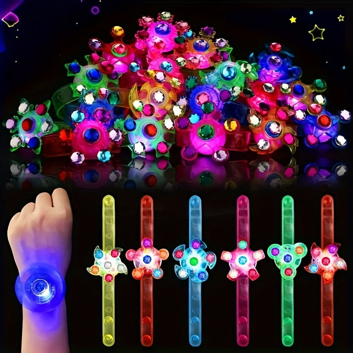 Rotary Gyro Watch Bracelet Toy – Light-Up Kids' Gift