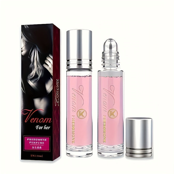 Pheromone-Infused Rollerball Perfume for Women - Fresh & Long-Lasting Floral Scent, Alcohol-Based, Formaldehyde-Free, 10ml