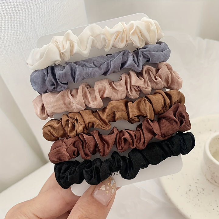 Silky Scrunchies Set – Women Hair Ties