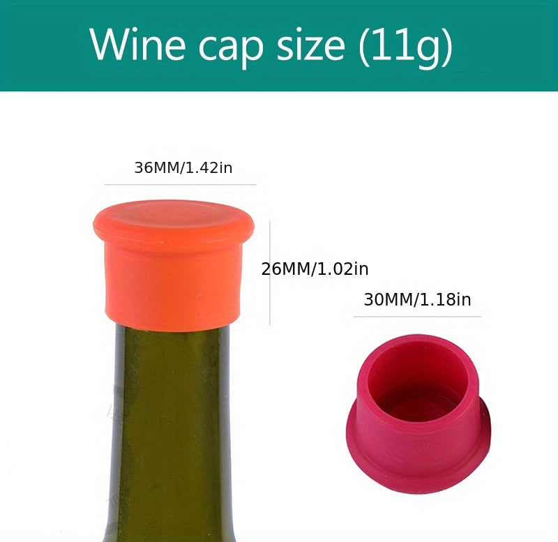 Reusable Silicone Wine Stoppers – Seal & Preserve Bottles