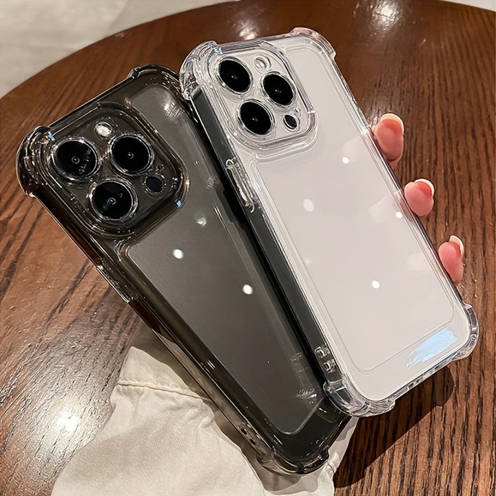 Luxury Shockproof Transparent Phone Case for Iphone 16/ 15/ 14/ 13/ 12/ 11 Pro Max 8/ 7/ Plus X/ XR/ XS Max Protect Bumper Soft Clear Cover