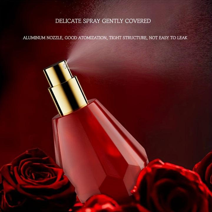 Romantic Red Rose Perfume For Women, Refreshing And Long Lasting Fragrance With Floral Notes, Perfume For Dating And Daily Life, An Romantic Gift For Her