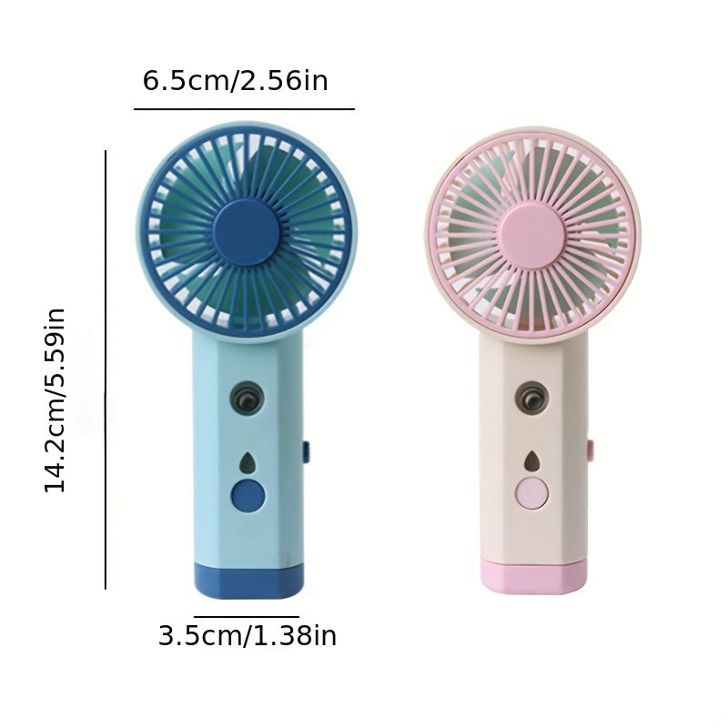 Portable Air Conditioner, MiNi USB Evaporative Air Conditioner Fan, Cordless Rechargeable Personal Fan, Cooling Air Humidification Spray Fan Silent Water Cooling Fan