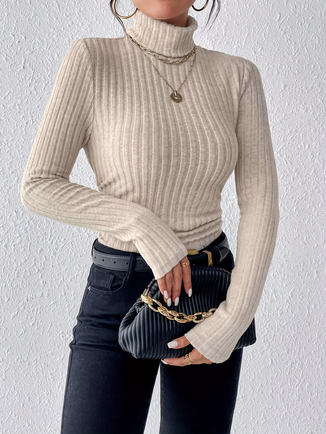 Autumn And Winter Milk White Sweater