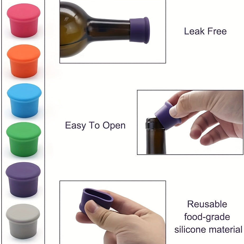 Reusable Silicone Wine Stoppers – Seal & Preserve Bottles