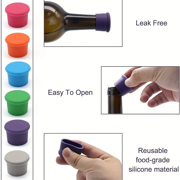 Reusable Silicone Wine Stoppers – Seal & Preserve Bottles