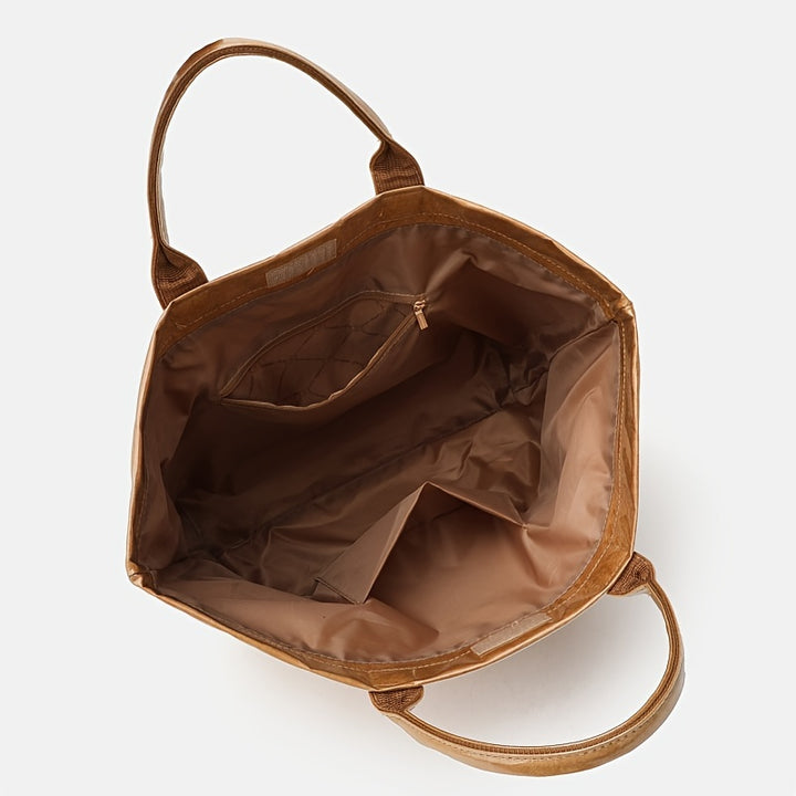 Transparent PVC & Kraft Paper Tote Bag