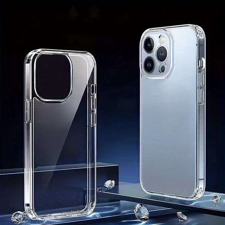 Luxury Clear Soft TPU Shockproof Case for Iphone 16 15 14 13 12 11 Pro Max 16 15 14 Plus 13 12 Mini X XS Max XR 8 7 Plus Back Cover Phone Accessories