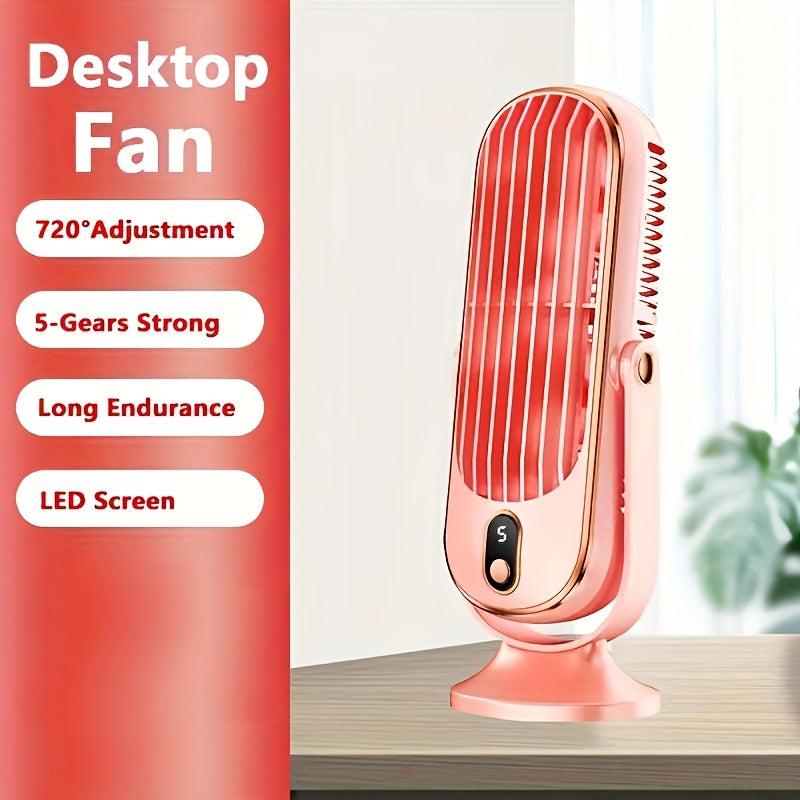 Portable Air Conditioner Fan – 5-Speed Dual Motor