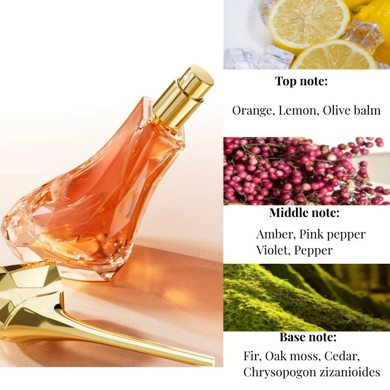 Luxurious High Heel Eau De Toilette Spray Gift Set - Long-Lasting, Refreshing Fragrance with Floral and Fruity Notes, Ideal for Dating, Daily Life, and Gift-Giving - Elegant, Sophisticated Perfume for the Modern Woman