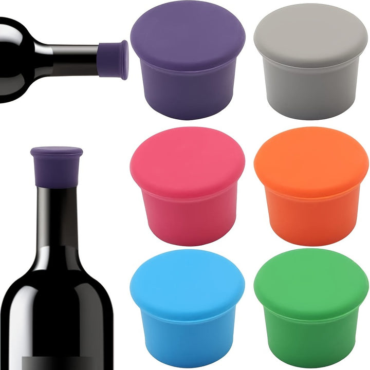 Reusable Silicone Wine Stoppers – Seal & Preserve Bottles