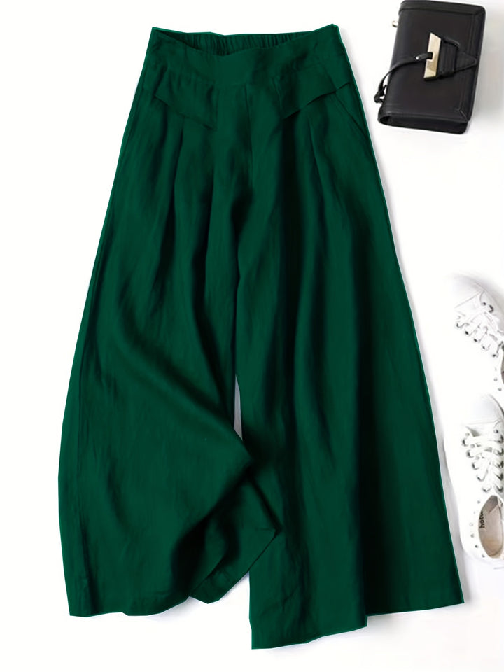 Chic Wide Leg Palazzo Pants - Versatile & Breathable - Perfect for Spring & Summer, Stylish Comfort for Women’s Casual and Work Wardrobe