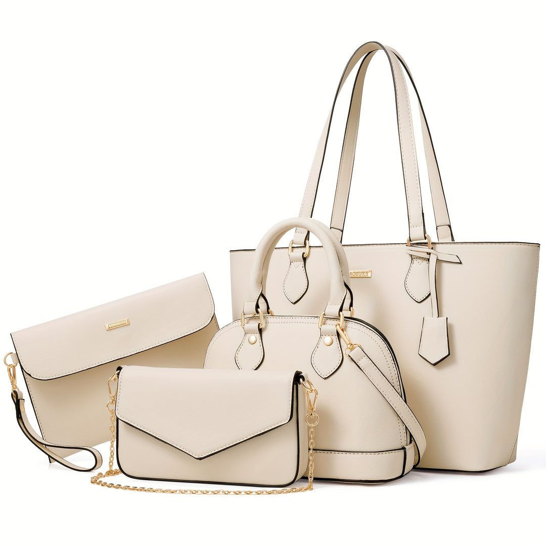 Bagsure 4-Piece Fashion Handbag Set