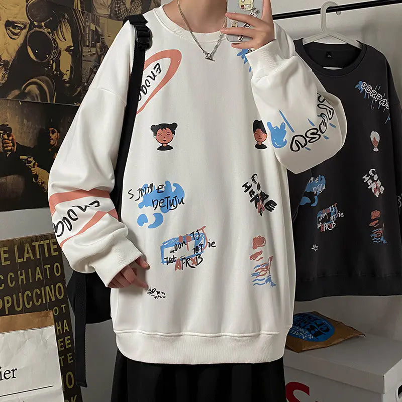 Urban Men's Oversized Autumn Sweatshirt