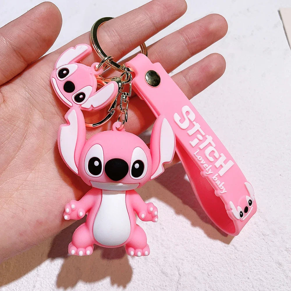 Lilo & Stitch Pink Angel Keychain