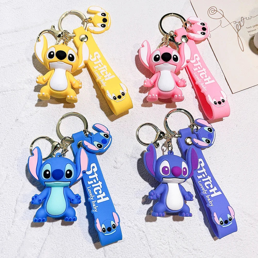 Lilo & Stitch Pink Angel Keychain