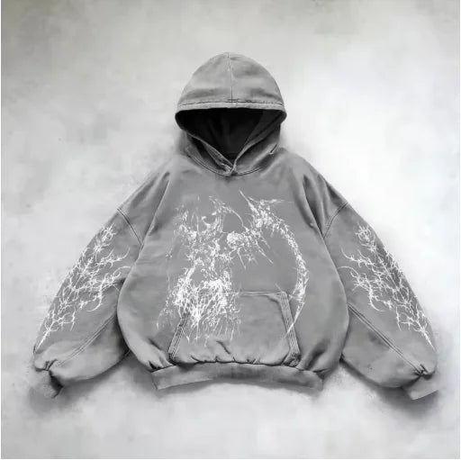 Metro Edge Y2K Hoodie Art Sweatshirt