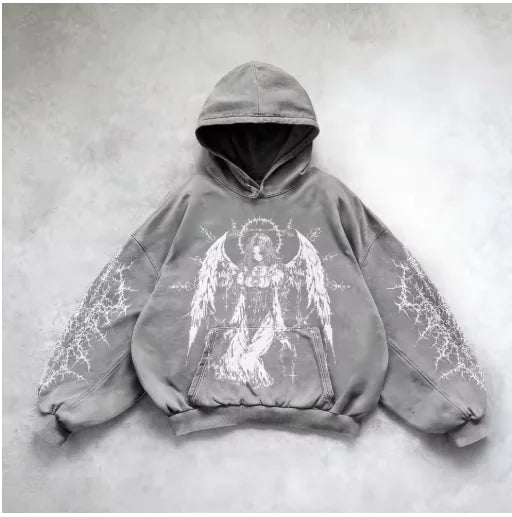 Metro Edge Y2K Hoodie Art Sweatshirt