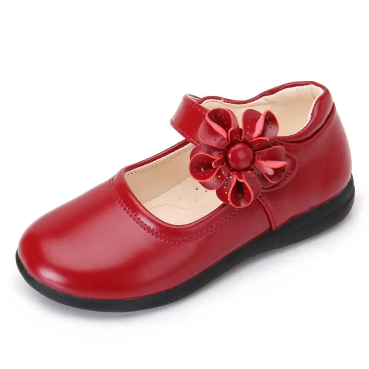 Girls Leather Shoes for Children Wedding Dress Princess School Shoes Kids Summer Bow-knot Black Student Sandals Korean Fashion