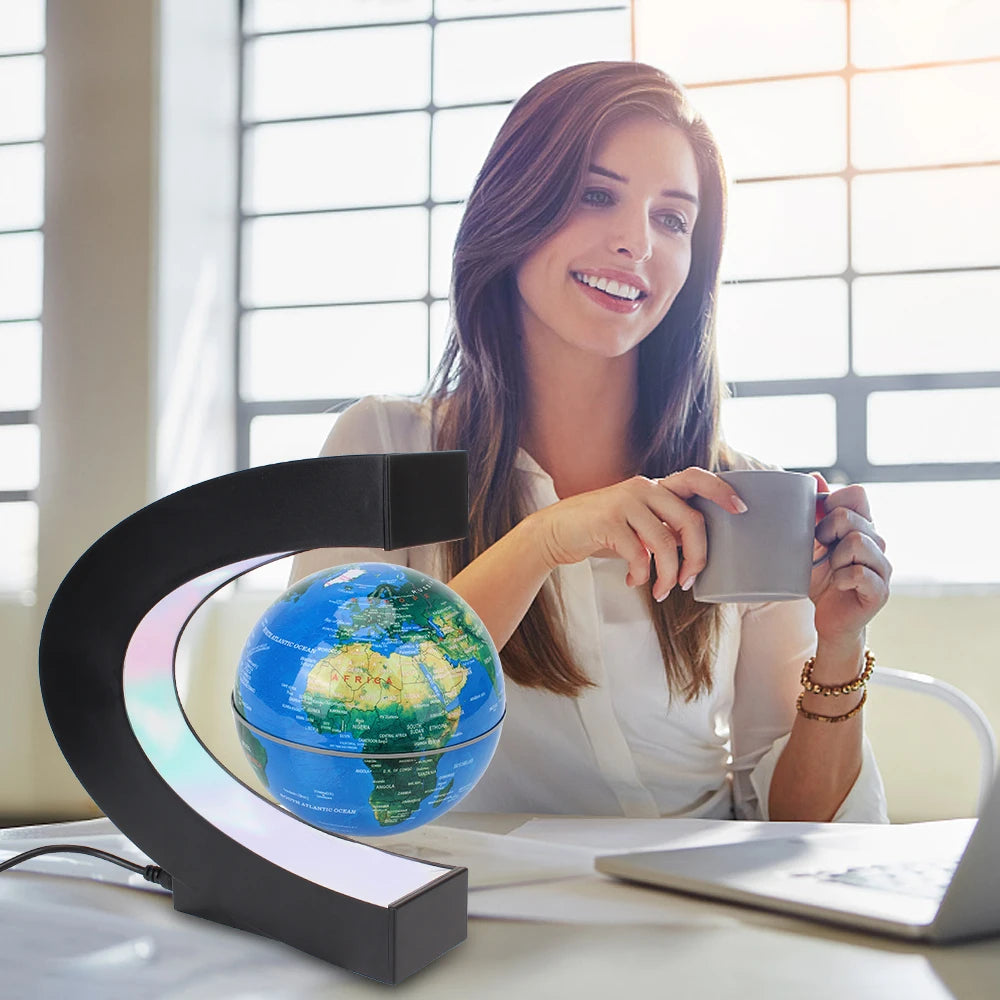 Floating Magnetic Globe – LED Antigravity Lamp