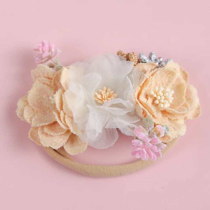 Baby Girl Headband – Elastic Floral Headwear