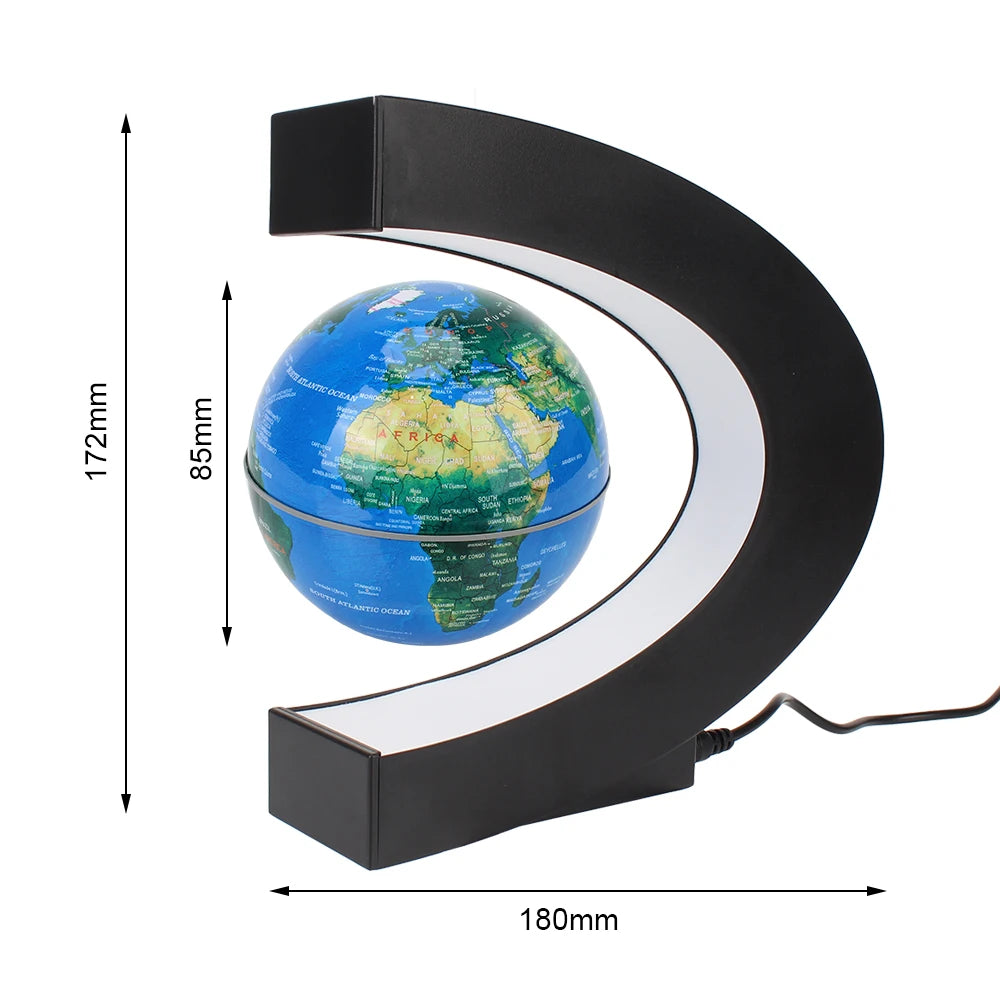 Floating Magnetic Globe – LED Antigravity Lamp