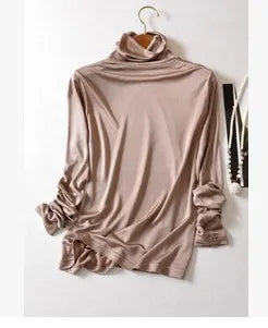 Women's Silk Thermal Turtleneck