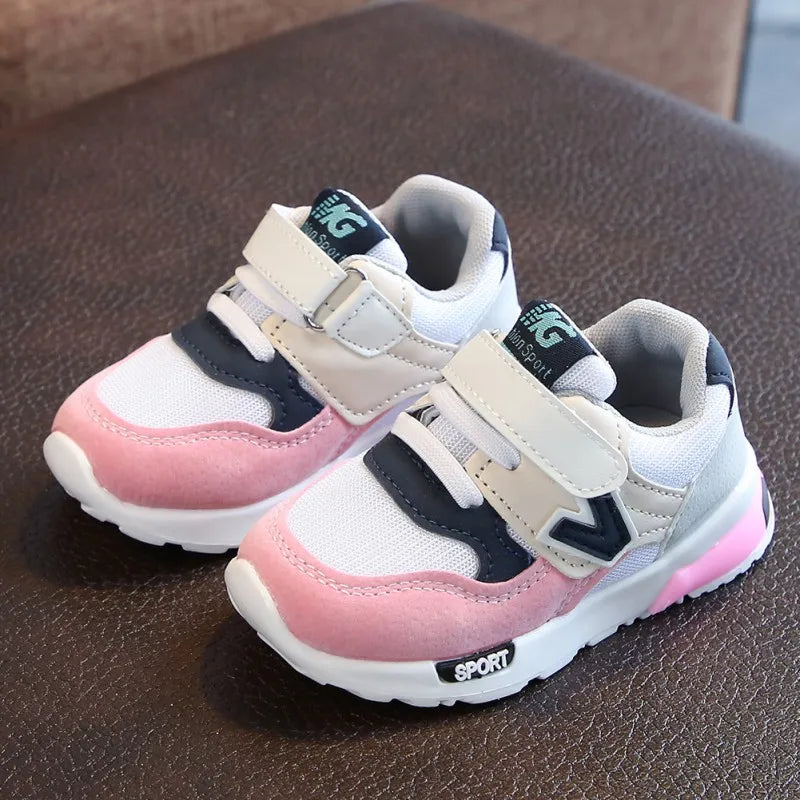 Spring Autumn Children's Breathable Sports Shoes Boys Girls Soft Soled Anti -Slip Running Shoes Baby Boots Kids Walking Shoes