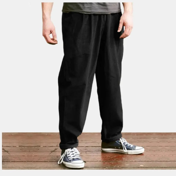 Men's Corduroy Wide-Leg Pants