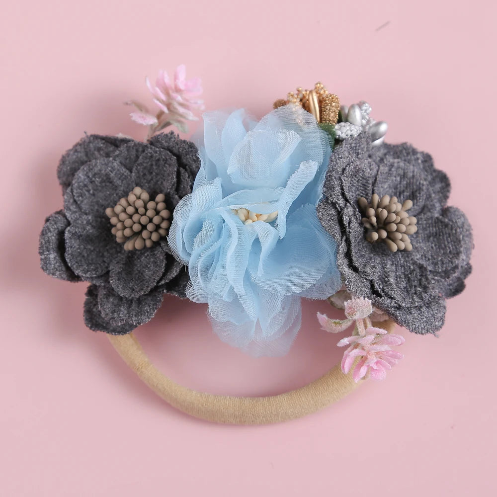 Baby Girl Headband – Elastic Floral Headwear